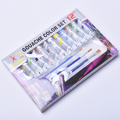 12ML gouache ribbon - 4 pens and palette kit