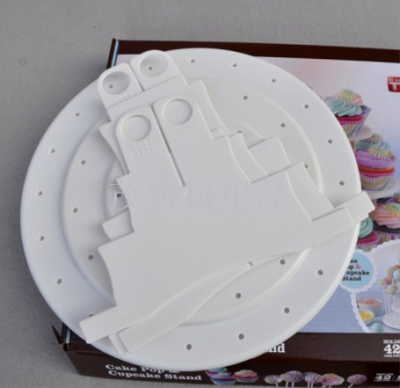 Color Box Export Plastic Three-Layer Lollipop Cake Stand Pop & Cupcakestand