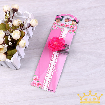 Cute baby hairband  soft flowers baby headdress full moon accessary