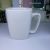 Ceramic cup, square cup, cup, white cup, environmental cup