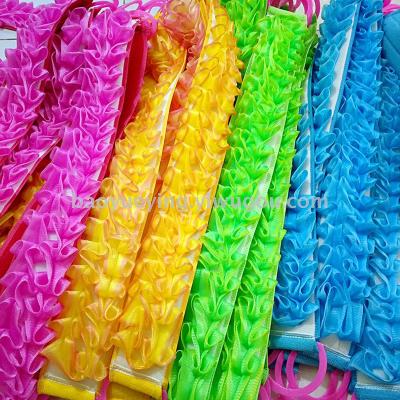 Twist rubbing towel foaming net stall thickening pull back towel bath flower pull back long bath towel bath ball