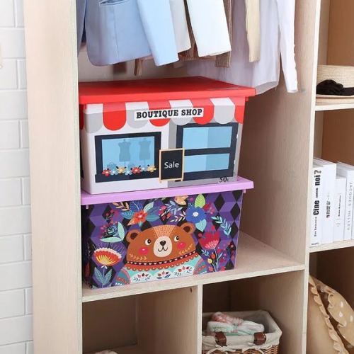 [Plastic Shangyoupin] Plastic Storage Box storage Box Clothes Box Covered Clothing Storage Box Toy Storage 