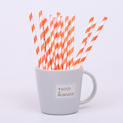 Environmental protection paper straw drink creative glass drinking straw color art straw