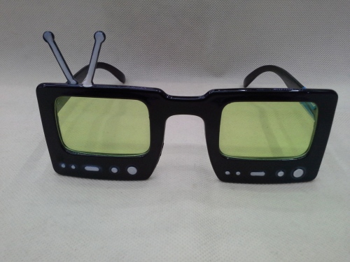 factory direct supply new dance fun glasses monochrome electroplated tv glasses