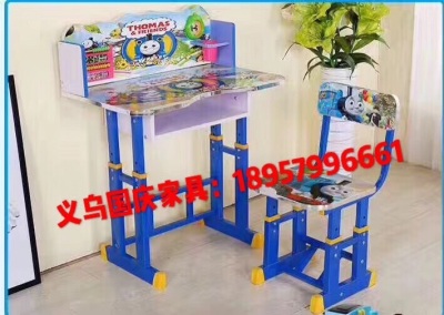 National Day furniture manufacturers direct selling cartoon children raised desk desk desk foreign trade desk set table and chair can be