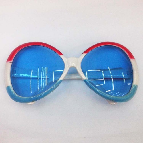 factory direct sale ball fun glasses bow tie printing flag glasses unisex fan glasses