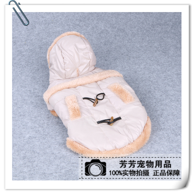 Factory direct selling teddy four-legged pet autumn winter coat thickened cotton dog clothes