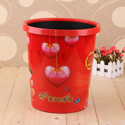 Household plastic trash can and paper basket