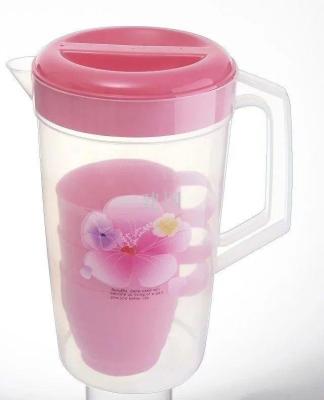 Factory direct flower graphic plastic cold water bottle combination