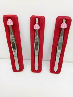 Stainless Steel Eyebrow Tweezers Tweezers Oblique Mouth Eyebrow Tweezers Eye-Brow Knife Eyebrow Pliers Shaving Beard Hair Oblique Angle Makeup Beauty Gadget