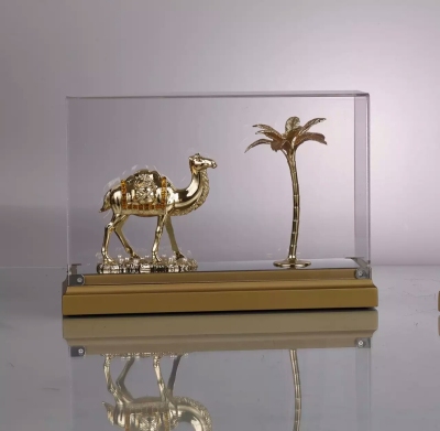 alloy camel and  palm  tree  gift 