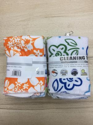 Printed microfiber wipes 抺 cloth 5PCS