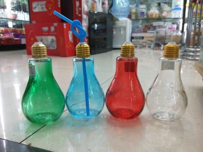 drinking glass  bulb glass with color 