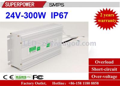 DC 24V300W waterproof LED switching power supply IP67 monitoring adapter