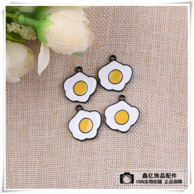 Cartoon egg decoration accessories Cartoon pendant zinc alloy accessories