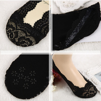 Encryption lace invisible socks ultra-thin polyester cotton boat socks