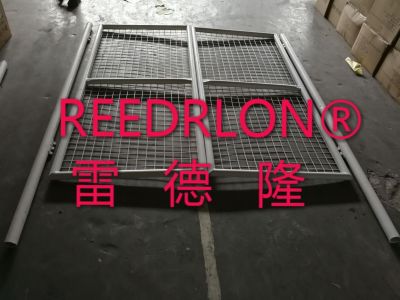Guardrail gate barbed wire gate to open the iron gate single feel temporary fence