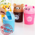 Mini Desktop Trash Bin Cartoon Animal Covered Small Trash Can Living Room Sundries Storage Cleaning Bucket