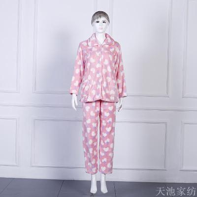 Zhendong Korean Style Girls' Cartoon Pattern Pajamas Couple Homewear Products in Stock Free Shipping