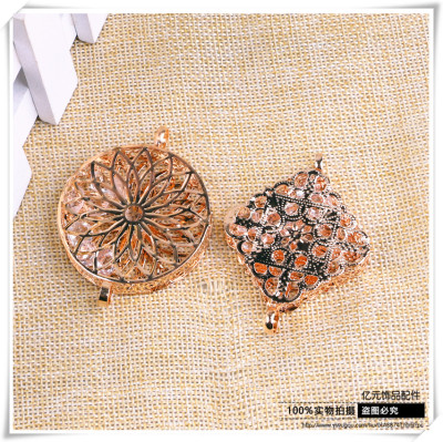 Hollow Jeweled Alloy Accessories Gold-Plated Accessories Factory Direct Sales Jewelry Decoration Accessories