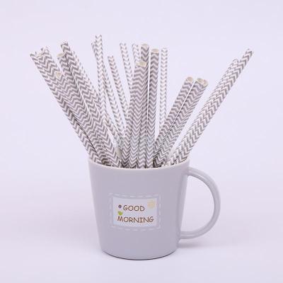 Junk wholesale new wave of gray coffee drinks Coke tea disposable summer disposable paper straws
