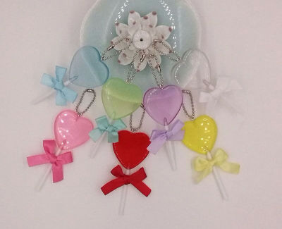 Bowknot resin lollipop ornaments love candy hanging decorations