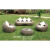 Outdoor  Sunscreen and Waterproof Rattan Sofa Combination Living Room Rattan Chair Sofa Rattan Woven Furniture Leisure