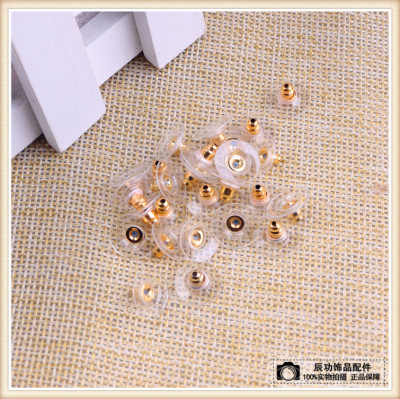 Ear studs manufacturers direct quality alloy jewelry accessories Ear studs buckle rubber