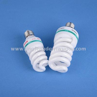 Manufacturers direct screw 40W energy-saving lamp screw E27 laser packaging export 18W light bulbs