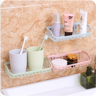 Double Suction Cup Kitchen Draining Rack Sink Multi-Functional Dish-Washing Sponge Storage Rack Sponge