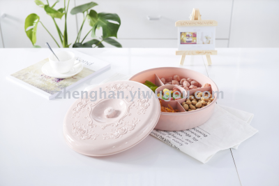 Round cut candy box melon box dry goods snack storage box