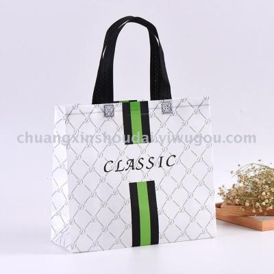 Spot three-dimensional non-woven cloth bag covered with film bag manufacturers custom shopping environmental protection bag printing