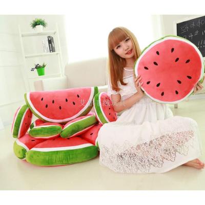 Watermelon pillow 3 d simulation of plush toys Watermelon