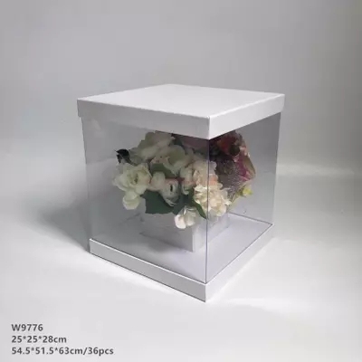 Transparent gift boxes, flower boxes