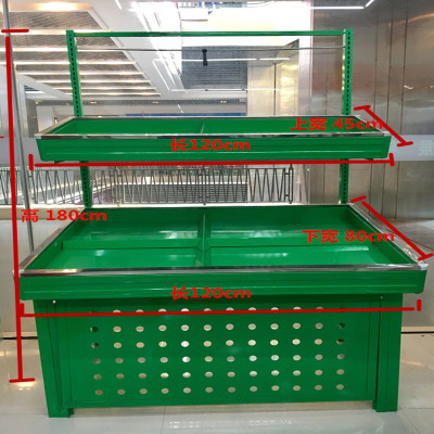 Factory direct supermarket vegetable rack fruit shelf display stand