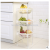 Circular combination kitchen toilet set bathroom floor type plastic storage rack