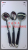 Stainless steel cutlery kitchenware hotel supplies - black round bar round hole handle kitchenware (high grade)