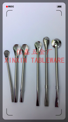Stainless steel cutlery and kitchenware hotel supplies - 304 # / 316 # multiple straws/strainers for Taiwan