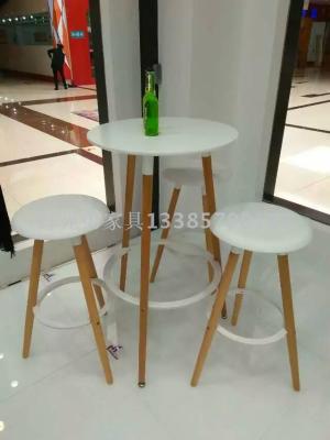 Leisure Bar Table and Chair Combination Indoor Balcony Table and Chair Coffee Three-Piece Tables and Chairs Bar Reception Table and Chair