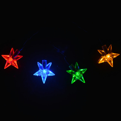 20 solar five-pointed star light series colored LED wedding decoration lights 20LED