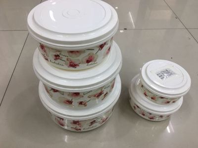 Spot Plastic Lunch Box round Fresh-Keeping Kitchen Refrigerator Lunch Box with Air Outlet Storage Bento Box
