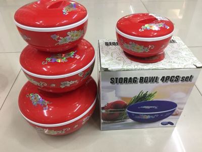 Spot Plastic Lunch Box round Fresh-Keeping Kitchen Refrigerator Lunch Box Storage Bento Box