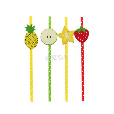 Sell overseas environmental protection patch piece kraft straw fruit slice kraft straw