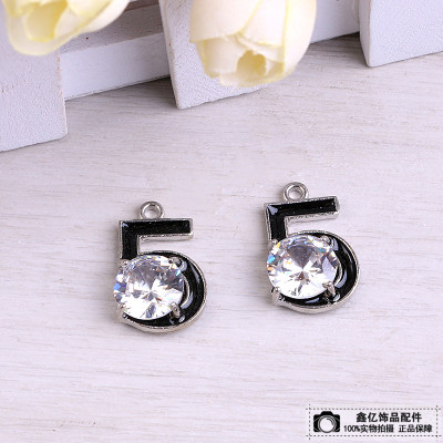 Alloy Dripping Zircon Small Pendant Diy Diy Earrings Ear Stud Necklace Accessories Material