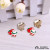 Alloy Christmas pendant accessories dripping oil pendant Santa Claus pendant diy materials
