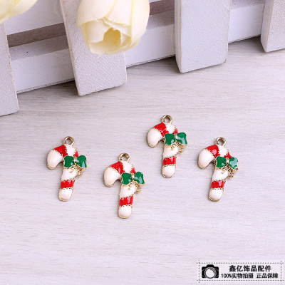 Christmas and New Year series of DIY accessories dripping oil alloy small pendant bracelet pendant