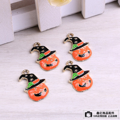 Lovely dripping oil pumpkin pendant diy creative checking accessories