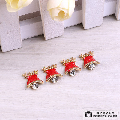 Handmade DIY accessories for Christmas and New Year drop oil alloy pendants