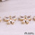 Bow Pendant Diy Decorations Material Accessories Handmade Necklace Necklace Earrings Alloy Zircon Pendant