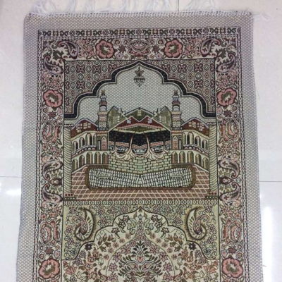 Muslim Ceremony Prayer Mat Worship Blanket Prayer Mat Composite Cotton Yarn Material Multicolor Prayer Mat Factory Direct Sales